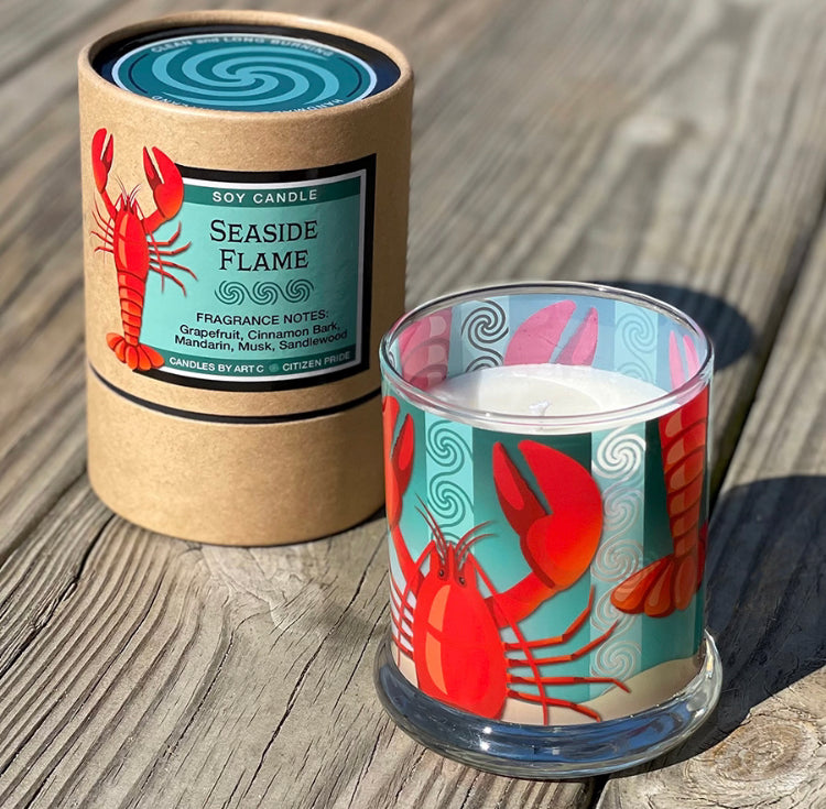 Seaside Flame Soy Candle, Coastal Collection