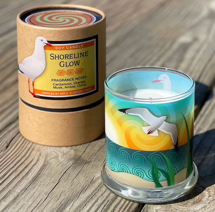 Shoreline Glow Soy Candle, Coastal Collection