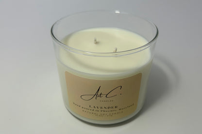 Double-Wick Soy Candle in Large Glass