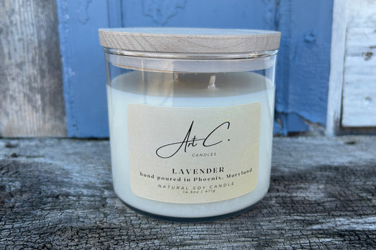 Double-Wick Soy Candle in Large Glass