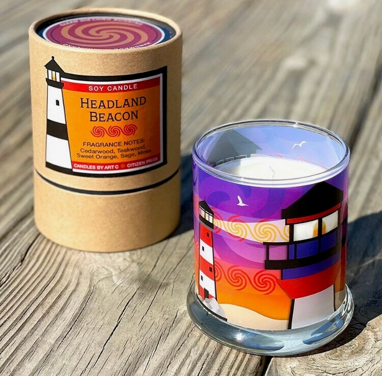 Headland Beacon Soy Candle, Coastal Collection